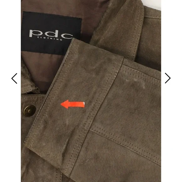 Vintage Men's Brown Suede Jacket - Picture 5 of 7